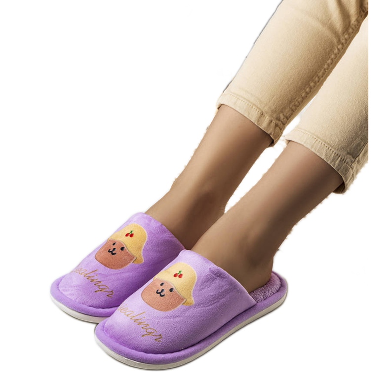 Morbide pantofole viola di Diealings