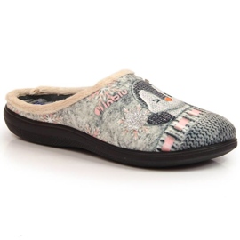 Comode e calde pantofole da casa Inblu W ARC25 grigio