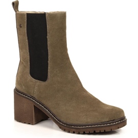 Stivali in pelle scamosciata sul palo isolante Filippo W PAW392B beige