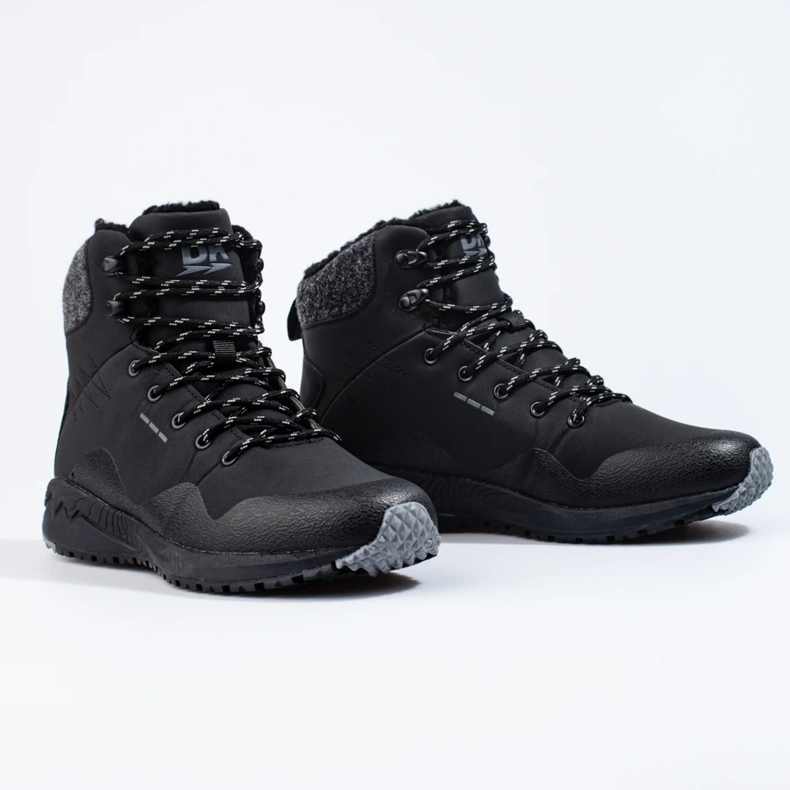 Scarpe da trekking alte da uomo Dk, isolate nere nero