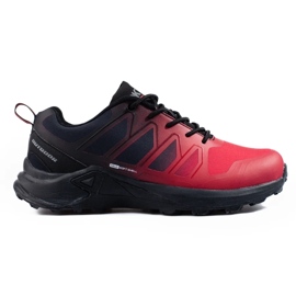 Scarpe da trekking da uomo rosse DK Softshell nero