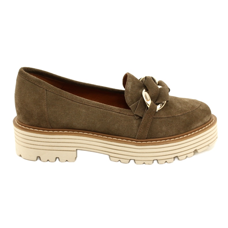 Scarpe da donna con ornamentale ornamentale Laura Messi 2523 Green verde