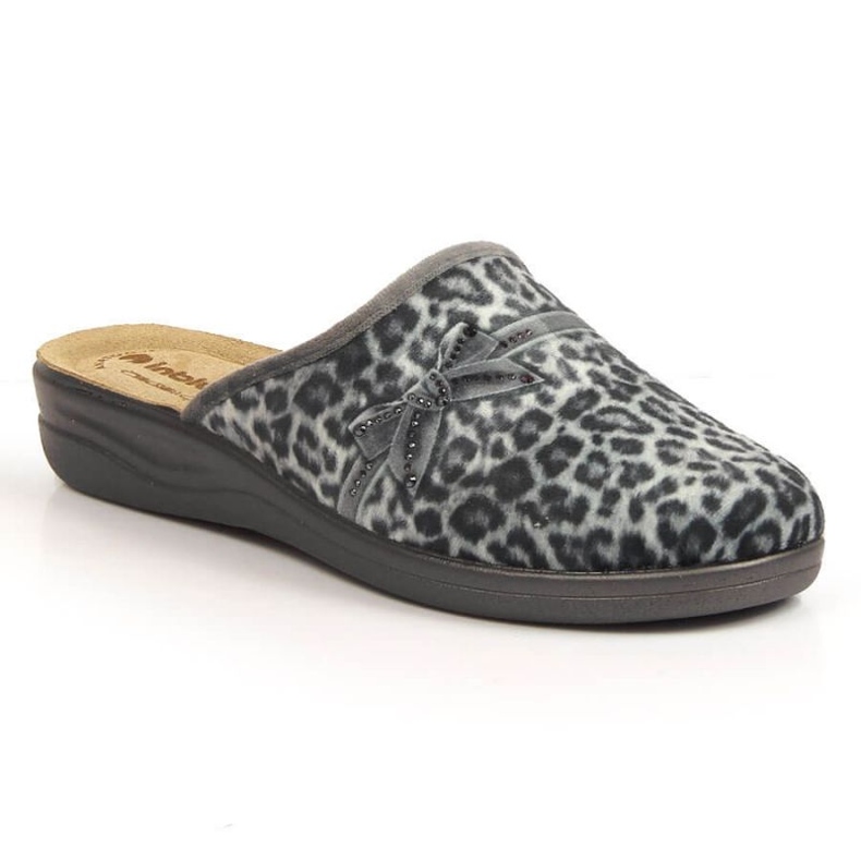 Comode pantofole leopardate Inblu W ARC23 grigio
