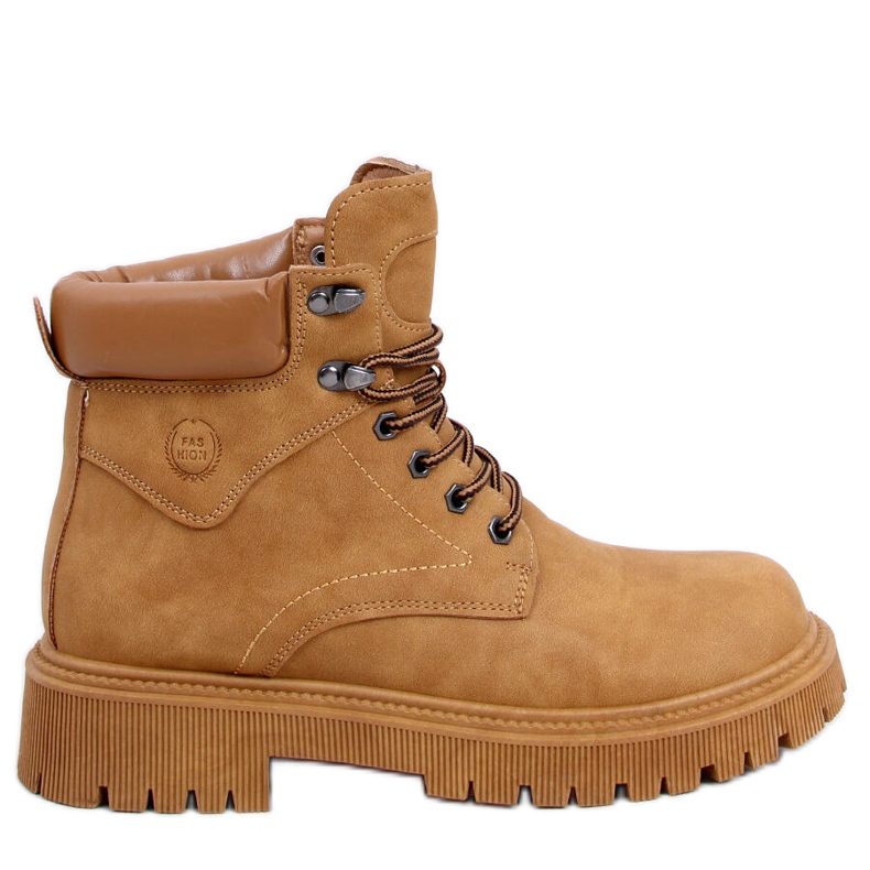 PA1 Stivali da trapper isolati Basco Camel beige giallo