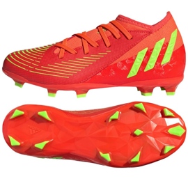 Scarpe da calcio Adidas Predator Edge.3 Fg Jr GW0980 rosso arance e rosse