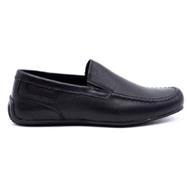 Polbut Mocassini uomo in pelle 2105 grana nera nero
