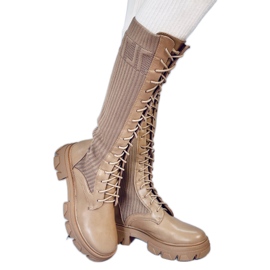 Stivali da equitazione Keyshia LT.KHAKI con tomaia flessibile beige