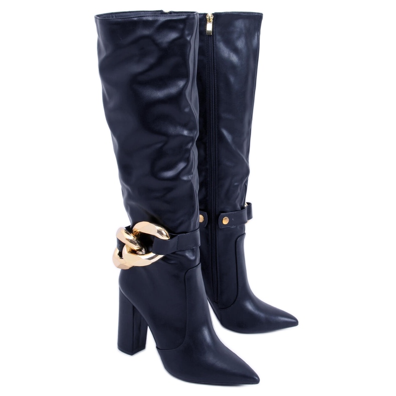 BM Stivali con tacco Sheryl Black nero