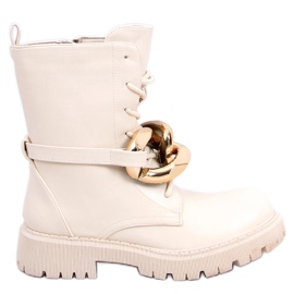 BM Stivali stringati Barkley Beige