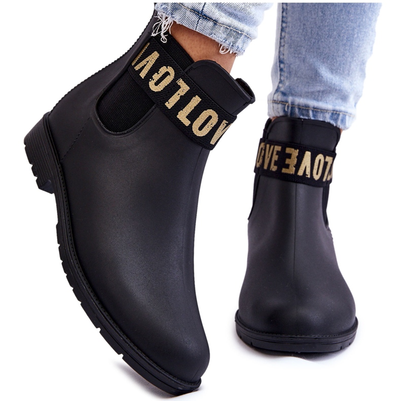 PA1 Stivali da pioggia Slip-on da donna neri Joline nero