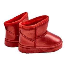 FR1 Stivali da neve isolati per bambini Red Scooby rosso