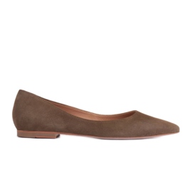 Marco Shoes Ballerine sottili cachi verde