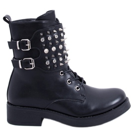 PA1 Stivali con borchie Ziku Black nero