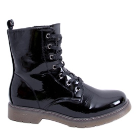 PA1 Stivali Martensiaki laccati Mike Black Patent Pu nero