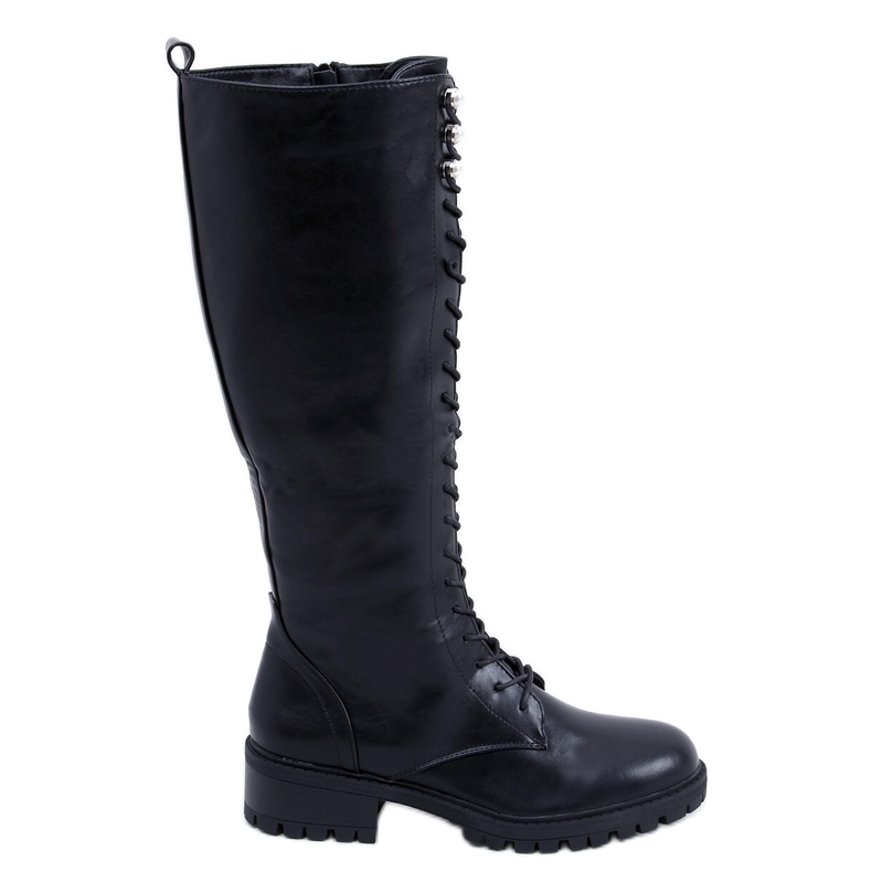 PA1 Stivali stringati da donna Tarver Black nero