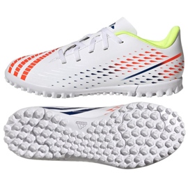 Scarpe da calcio Adidas Predator Edge.4 V Tf Jr GV8496 bianca bianca