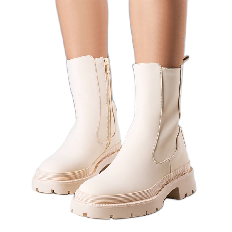 BM Stivali isolanti beige opachi di Coletta