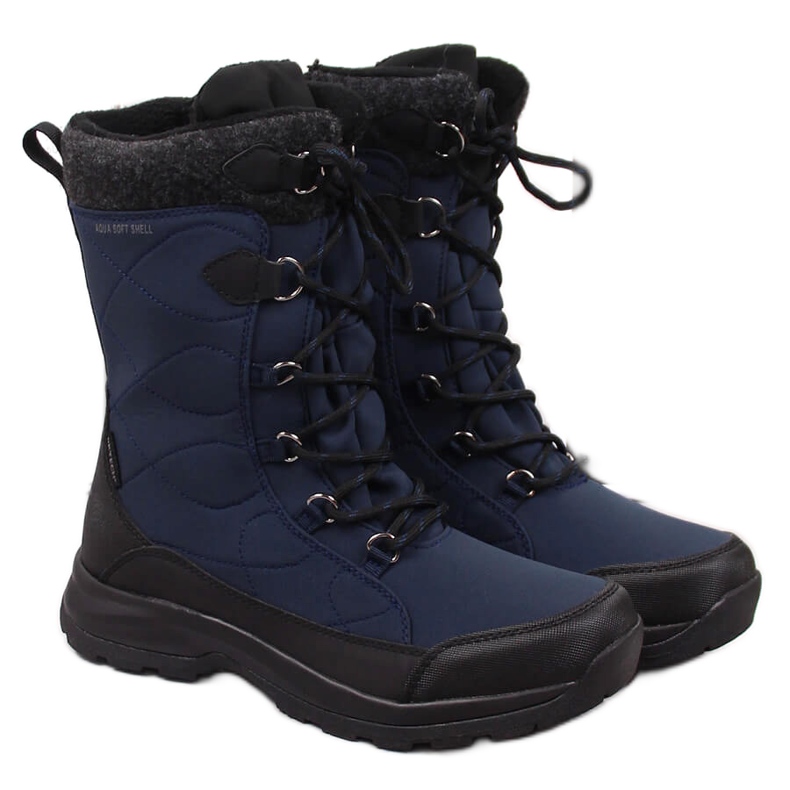Stivali da neve isolanti impermeabili da donna blu navy DK