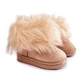 FR1 Doposci Per Bambini Con Pelliccia Beige Ariana
