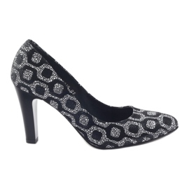 Espinto Décolleté su tacco nero / bianco