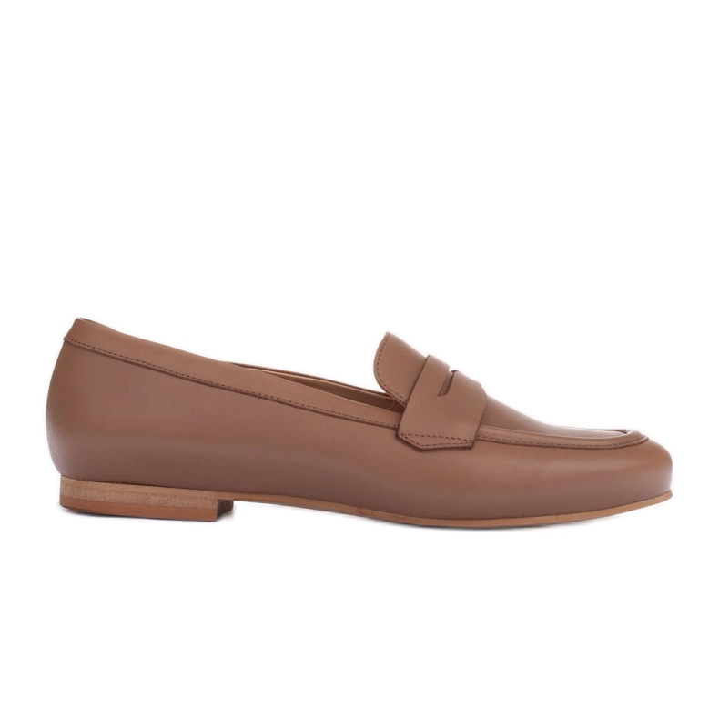Marco Shoes Mocassini con decorazione in pelle beige