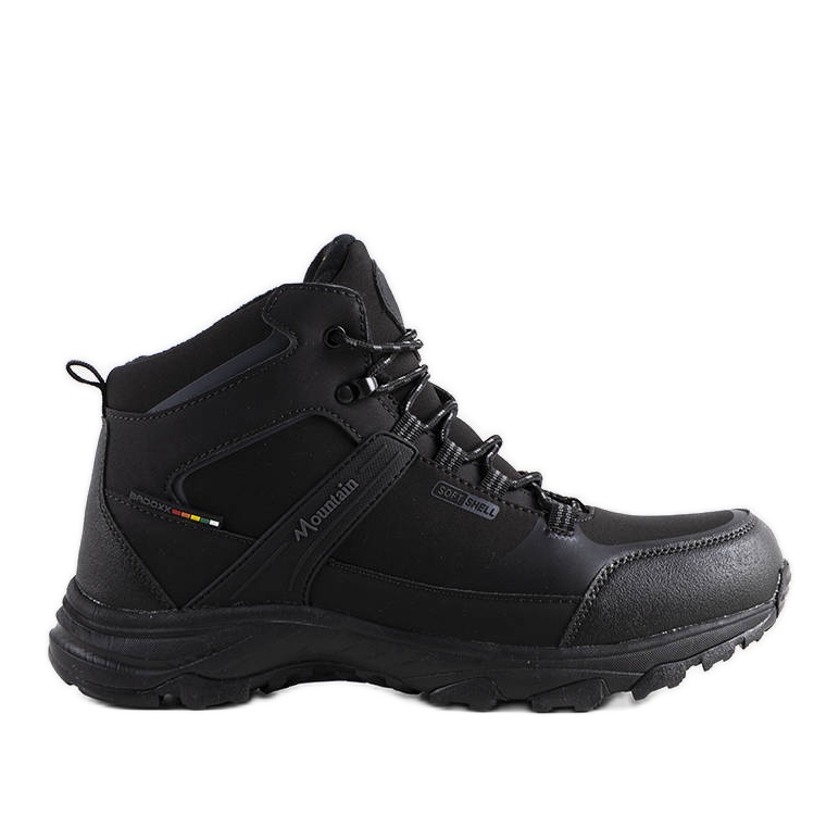 Scarpe da trekking isolate nere di Layne nero