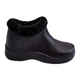 PM2 Stivali da pioggia caldi slip-on da donna neri Izera nero