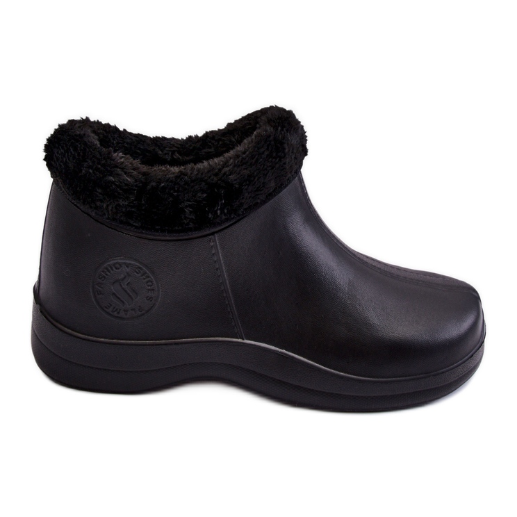 PM2 Stivali da pioggia caldi slip-on da donna neri Izera nero