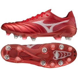 Scarpe da calcio Mizuno Morelia Neo III ß Elite Mix M P1GC229160 rosso arance e rossi