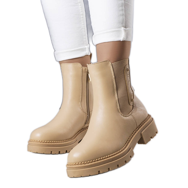 Stivali isolanti beige di Caron