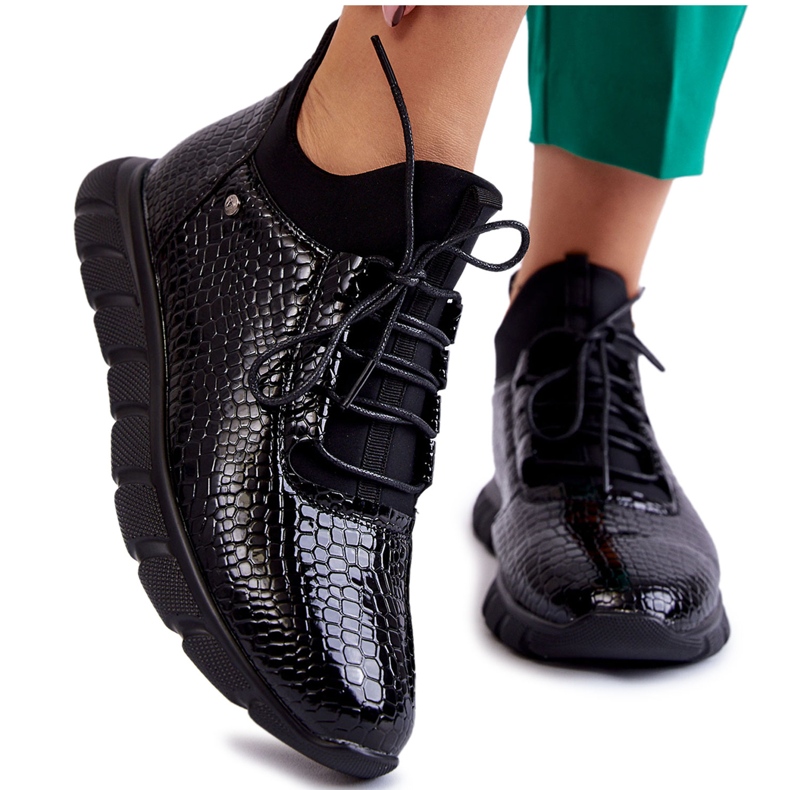 Vinceza Sneakers Slip-on Leggere da Donna Nere Soroco nero