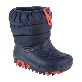 Scarpe Crocs Classic Neo Puff Boot Bambino 207683-410 blu