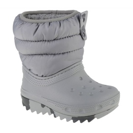 Scarpe Crocs Classic Neo Puff Boot Bambino 207683-007 grigio