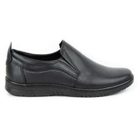 Olivier Scarpa da uomo in pelle 727MP nera nero