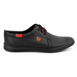 Polbut Scarpe casual stringate da uomo in pelle 343H nere nero