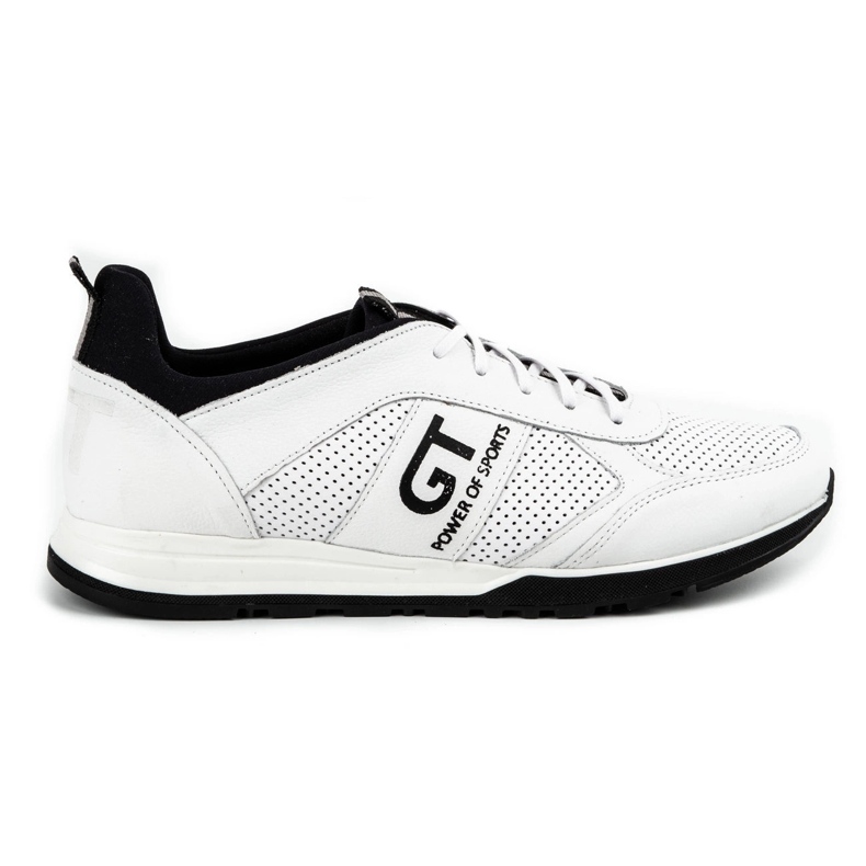 Polbut Scarpa casual da uomo in pelle 2111P bianca