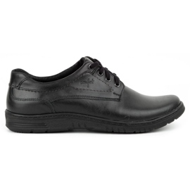 KOMODO Scarpe casual da uomo in pelle 921K nere nero