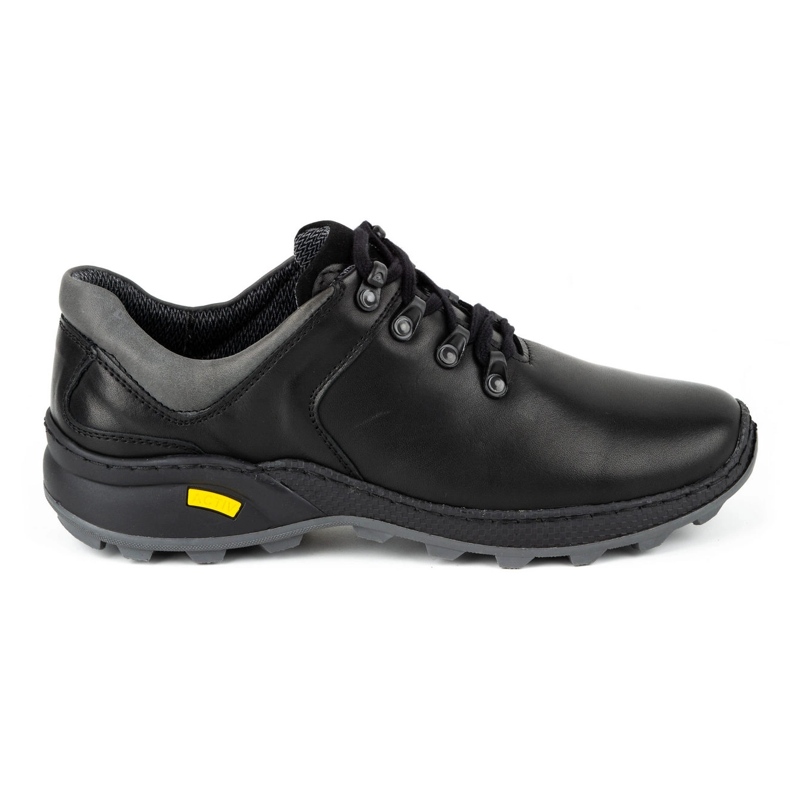 Olivier Scarpe da trekking da uomo in pelle 890MA nere nero