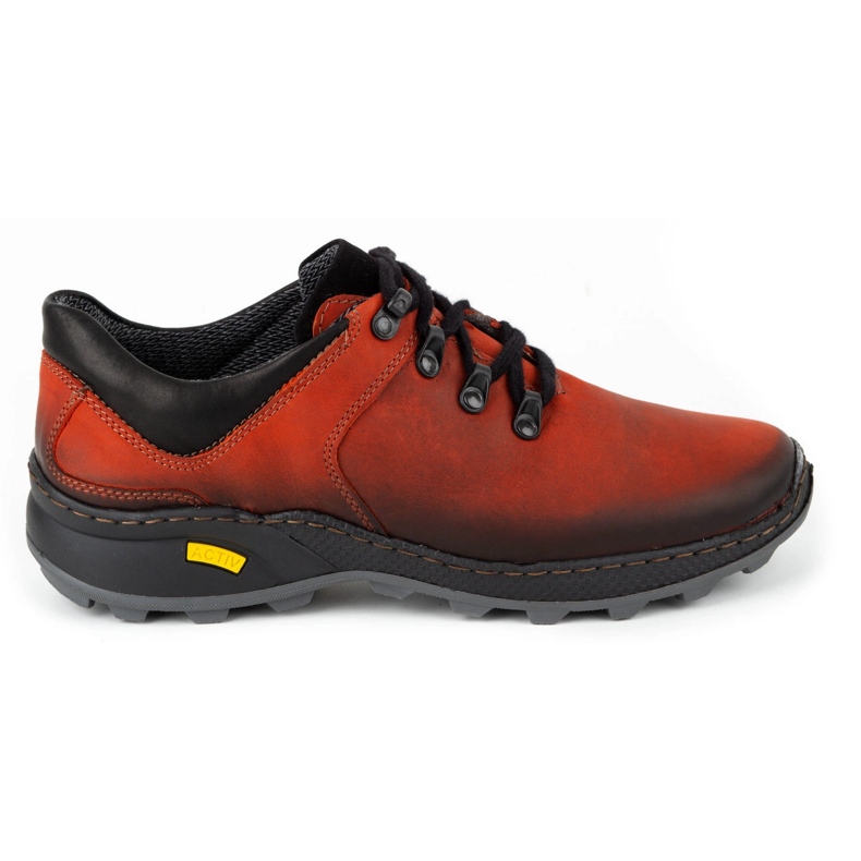 Olivier Scarpe da trekking da uomo in pelle 890MA rosse rosso