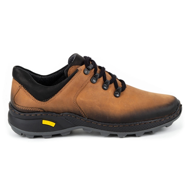 Olivier Scarpe da trekking da uomo in pelle 890MA rosse multicolore
