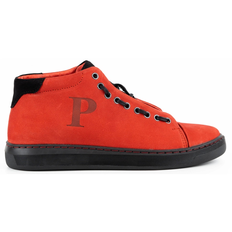 Polbut Scarpe da uomo in pelle rossa 2110sw rosso