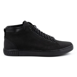 Polbut Scarpe creepers da uomo in pelle 2108sw nere nero