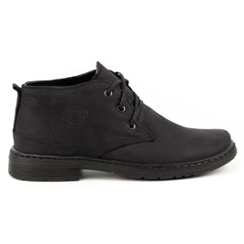 Polbut Scarpe invernali da uomo in pelle 191S nere nero