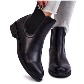 PG1 Stivali Jodhpur in pelle nera Astate nero