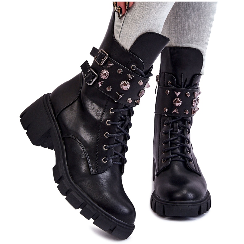 PG1 Stivali alti da donna con cerniera Kastella neri nero