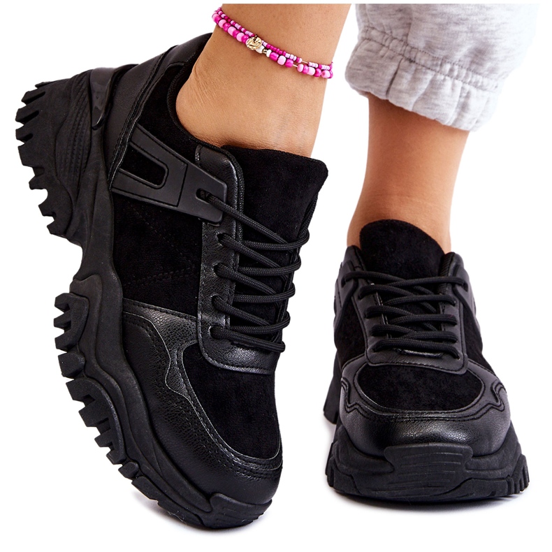 PG1 Scarpe Sportive alla Moda Sneakers Nere Frezio nero