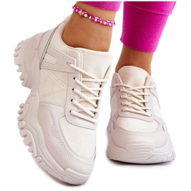PG1 Scarpe Sportive Alla Moda Sneakers Crema Frezio beige