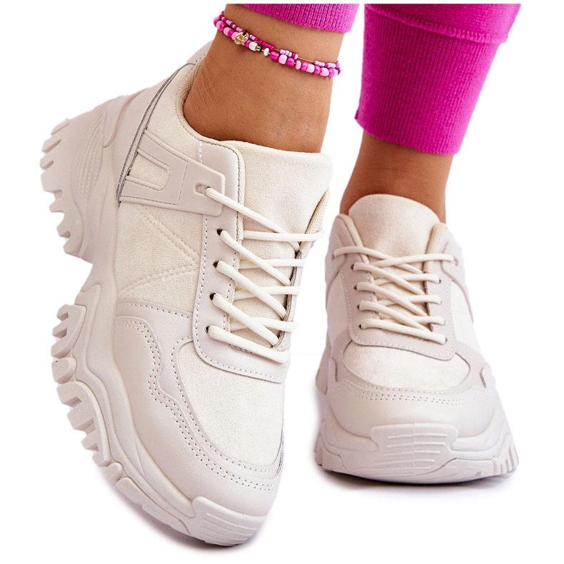 PG1 Scarpe Sportive Alla Moda Sneakers Crema Frezio beige