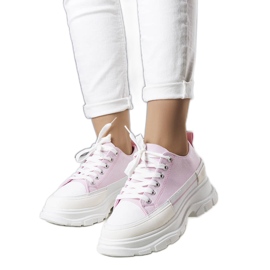 BM Sneakers con plateau rosa di Lavaris