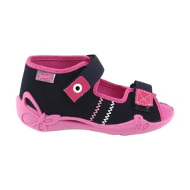 Ciabatte bambina rape Befado 242p056 blu navy rosa